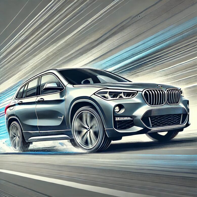 bmw x1のイラスト画像