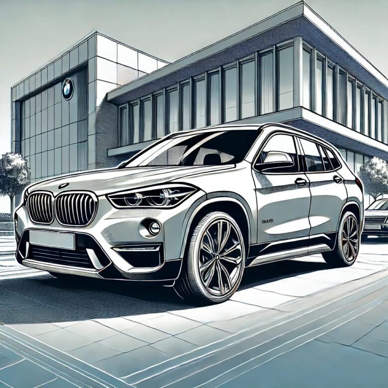 bmw x1のイラスト画像