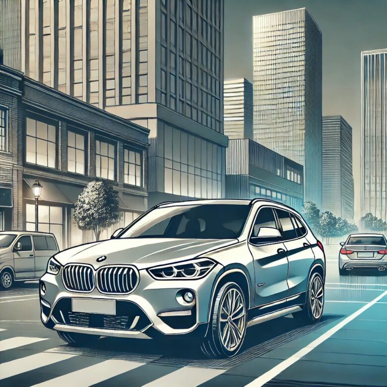 bmw x1のイラスト画像