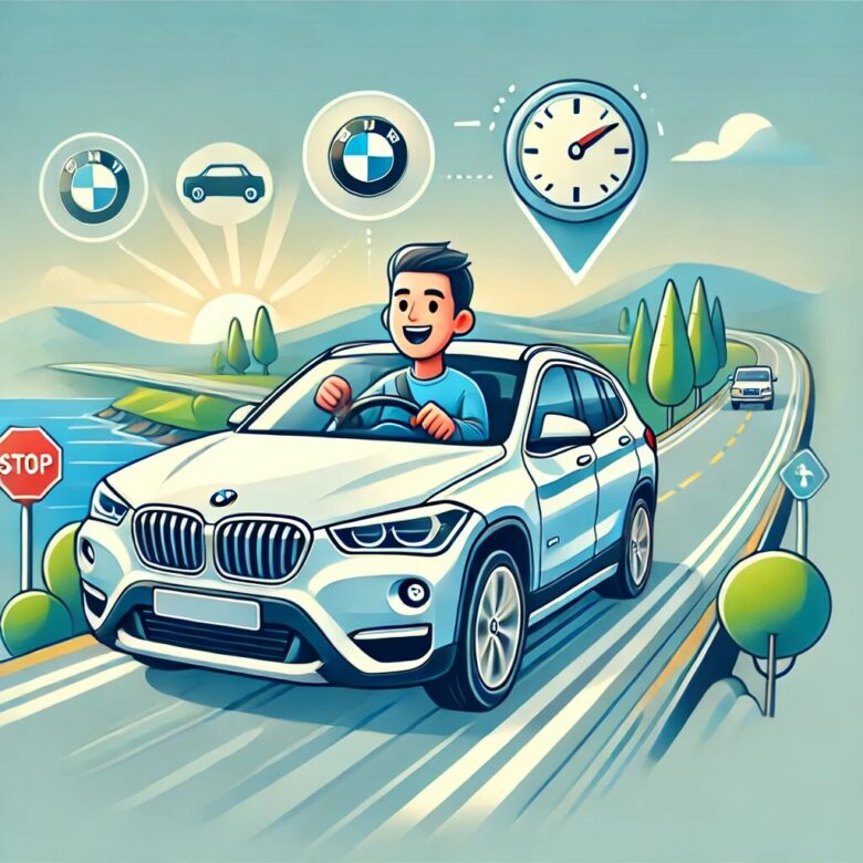 bmw x1のイラスト画像